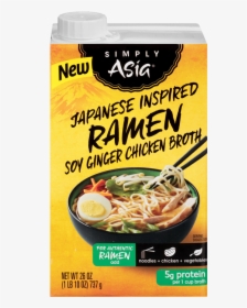 Simply Asia Japanese Inspired Ramen Soy Ginger Chicken - Thukpa, HD Png Download, Free Download