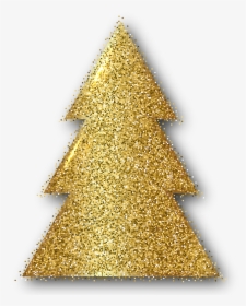 Christmas Tree Clip Art Png - Gold Christmas Tree Png, Transparent Png, Free Download