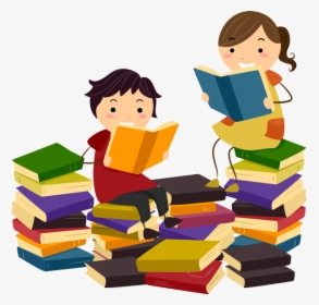 Kids Reading - Book Borrowing, HD Png Download, Free Download