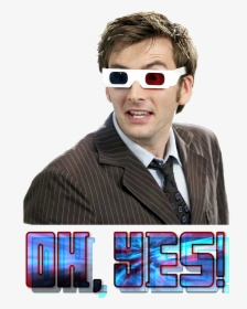 David Tennant Doctor Who 3d Glasses, HD Png Download, Free Download
