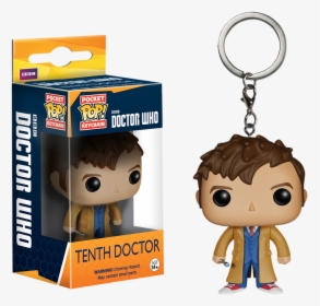 10th Doctor Pop Vinyl Keychain - Tenth Doctor Funko Pop Keychain, HD Png Download, Free Download