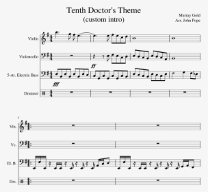 10th Doctor Theme Piano Sheet Music, HD Png Download, Free Download