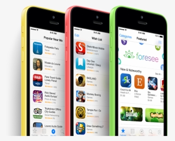 Iphone 5c Png - Iphone 5c App Store, Transparent Png, Free Download