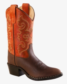 Old West Orange Youth Boot - Fancy Cowboy Boots, HD Png Download, Free Download