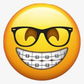 #braces #emoji #glasses #nerd - Braces Emoji Png, Transparent Png, Free Download
