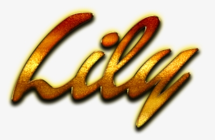 Lily Missing You Name Png - Calligraphy, Transparent Png, Free Download