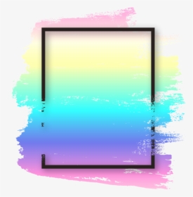 #rainbow #brush #glitter #square #geometric #colorful - Blue Brush Square Png, Transparent Png, Free Download