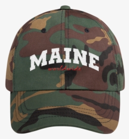 Mww White Mockup Front Green-camo Strick - Hat, HD Png Download, Free Download
