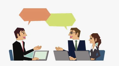 Clipart Business Meeting - Discussion Clipart Png, Transparent Png, Free Download
