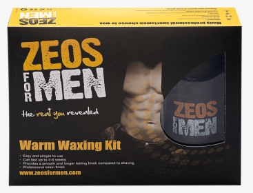 Zeos For Men Warm Waxing Kit - Packaging And Labeling, HD Png Download, Free Download