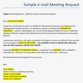 Business Meeting Request Email Format Main Image - Request Official Email Format, HD Png Download, Free Download