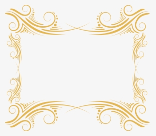 Swirly Gold Frame, HD Png Download, Free Download