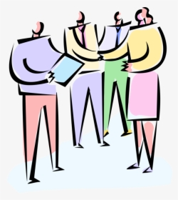 Vector Illustration Of Colleagues Shake Hands With, HD Png Download, Free Download