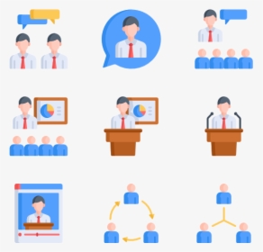 Team Meeting Vector Icon, HD Png Download, Free Download