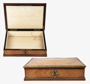 Antique 1800s French Kingwood & Ormolu Jewelry Box - 1800s Jewelry Box, HD Png Download, Free Download