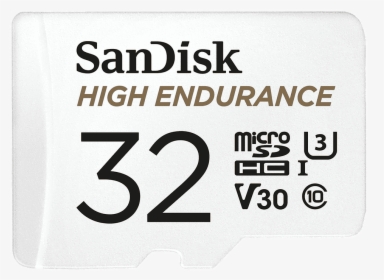 Sandisk® High Endurance Microsd™ Card 32gb - Sandisk, HD Png Download, Free Download