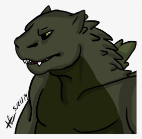 Godzilla Bust - Cartoon, HD Png Download, Free Download