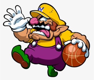 Mario Hoops 3 On 3 Wario, HD Png Download, Free Download