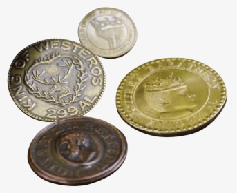House Baratheon Coin Set - Выглядит Монета Луна В Сериале Игра Престолов, HD Png Download, Free Download