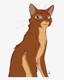 Lightstep By Owlcoat Warrior Cats Art, Warrior Cat - Cat Half Body Drawing, HD Png Download, Free Download