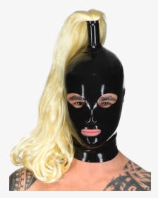 Male Ponytail Hood - Latex Bondage Hoods With Ponytail, HD Png Download, Free Download