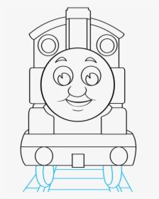 How To Draw Thomas The Train - Cartoon, HD Png Download, Free Download