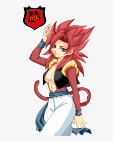 Gogéta Ssj4 Féminin Elle Est Trop Mimi - Female Goku, HD Png Download, Free Download