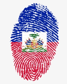 Haitian Flag Fingerprint, HD Png Download, Free Download