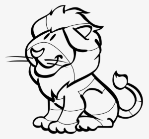 Clip Art Desenho Do Leao - Simba Black And White, HD Png Download, Free Download