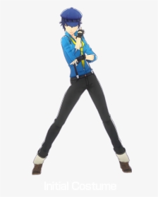 Initial Costume - Persona 4 Dancing All Night Naoto, HD Png Download, Free Download