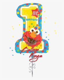 Elmo One - 28 Sesame Street 1st Birthday Balloon, HD Png Download, Free Download