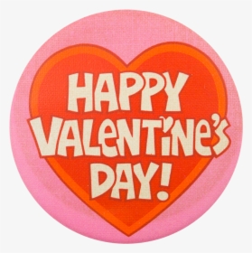 Happy Valentine"s Day Heart Event Button Museum - Circle, HD Png Download, Free Download