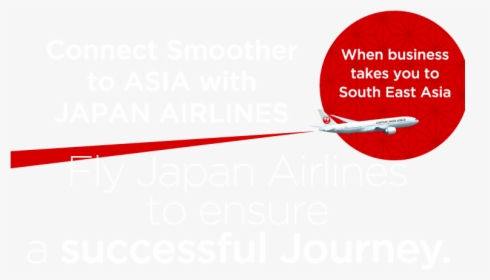 Connect Smoother To Asia With Japan Airlines / Fly - College Of North East, HD Png Download, Free Download