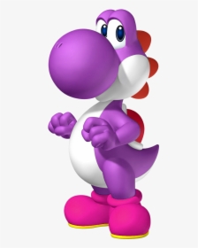 Purple Yoshi Mario, HD Png Download, Free Download