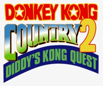 Donkey Kong Country 2 Diddy's Kong Quest Logo, HD Png Download, Free Download