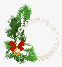 Round Christmas Frame Transparent, HD Png Download, Free Download