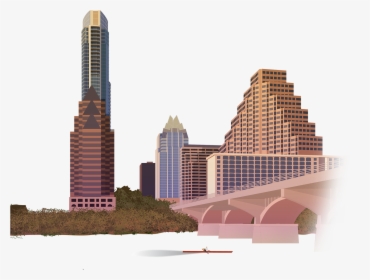 Transparent City Clipart Png - Austin Skyline With Transparent Background, Png Download, Free Download