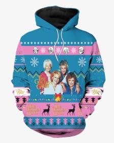 The Golden Girls American Sitcom Ugly Christmas All - Men's Golden Girls Ugly Christmas Sweater, HD Png Download, Free Download