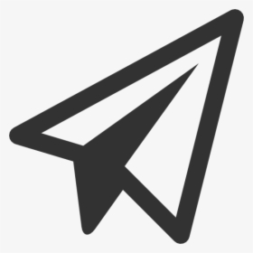Black Shape Paper Plane Png Image - Blue Paper Airplane Icon, Transparent Png, Free Download