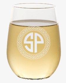 Personalized Celtic Circle Two Letter Monogram Stemless - Beer, HD Png Download, Free Download