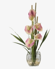 Pink Calla Lilies Composition - Artificial Flower, HD Png Download, Free Download
