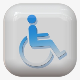 Button, Symbol, Wheelchair, Disabled, Handicap, Theme - Perrito En Silla De Ruedas Logotipo, HD Png Download, Free Download