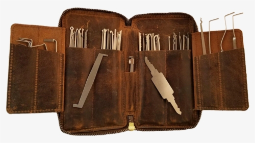 60 Piece Lock Pick Set - Leather Lock Pick Tool Case, HD Png Download, Free Download