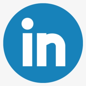 Linkedin Icon Png Round, Transparent Png, Free Download