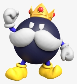 King Bob-omb Render - Super Mario King Bob Omb, HD Png Download, Free Download