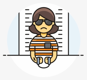 Transparent Pimp Glasses Png - Criminal Female Icon, Png Download, Free Download