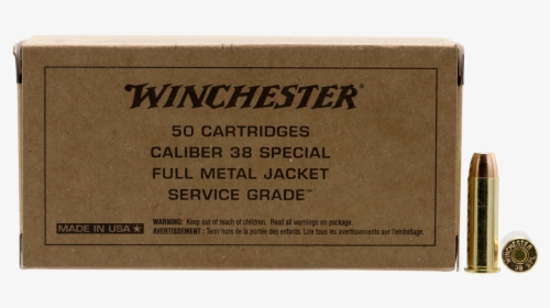 Winchester 38 Special Ammunition Service Grade Sg38w - Winchester, HD Png Download, Free Download
