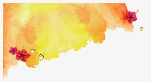 Watercolor Texture Background - Orange And Yellow Watercolor Png, Transparent Png, Free Download