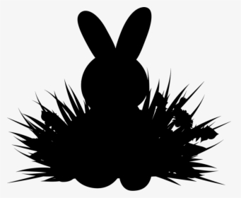 Desktop Wallpaper Font Computer Silhouette Flower - Rabbit, HD Png Download, Free Download