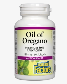 Organic Oregano Oil - Oil Of Oregano Capsules Natural Factors, HD Png Download, Free Download